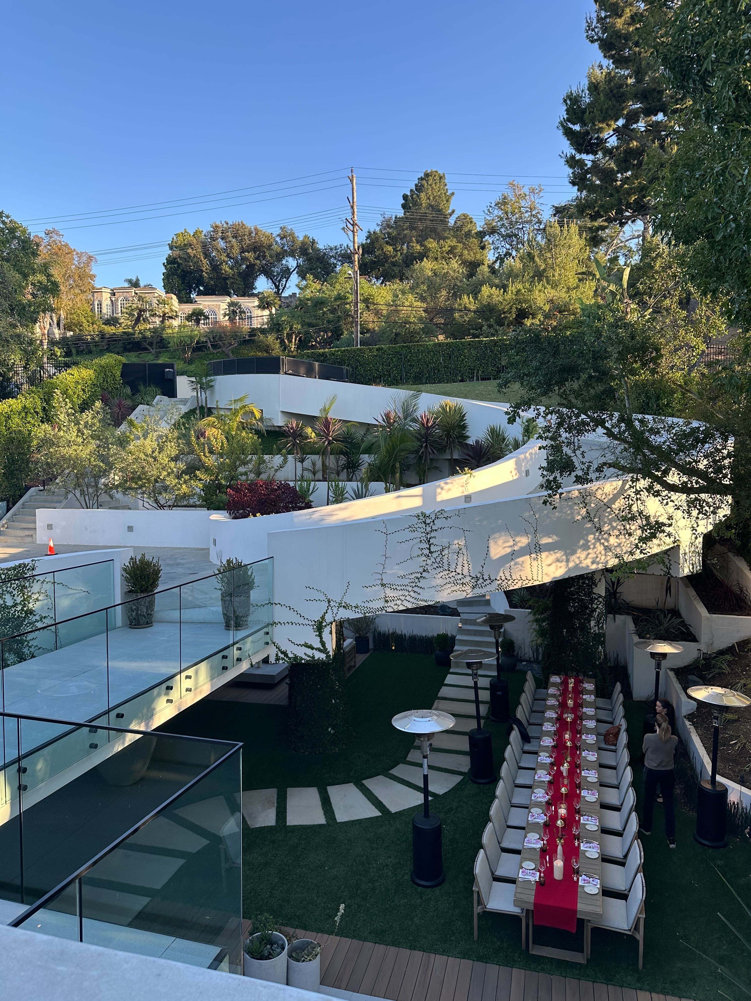 Private garden dinner